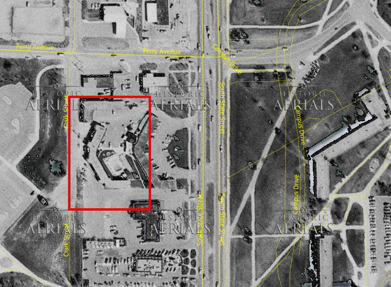 Big Rapids Motel - 1981 Aerial Of Probable Location
